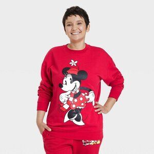 Adult Unisex Disney Mickey and Friends Family Holiday Graphic Sweatshirt - XX -L